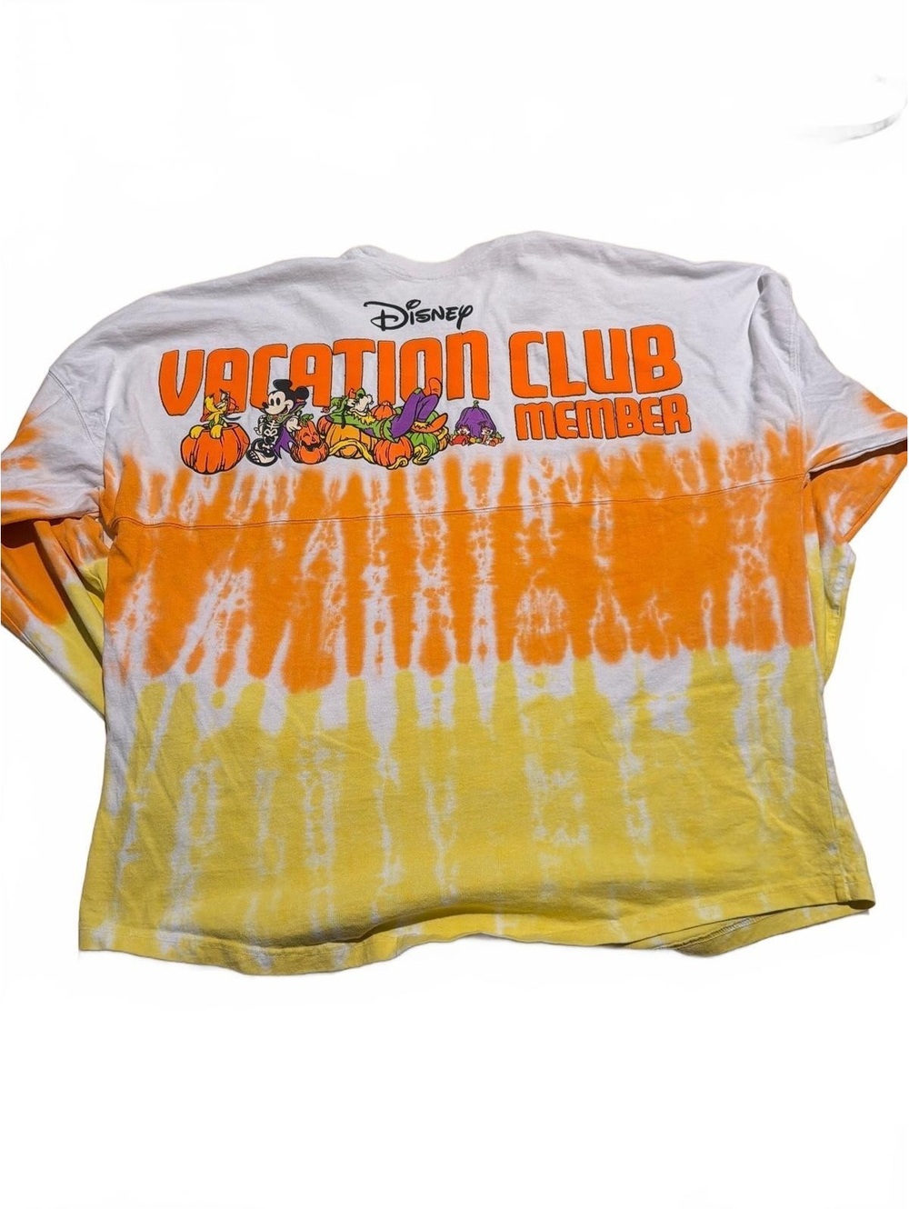 Disney Vacation Club Member Tie-Dye Long Sleeve T-Shirt